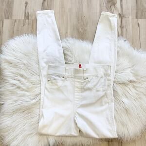 SPANX Pull On Mid Rise Ankle Skinny Jeans Leggings White Women's Size XS AB312